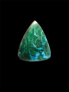 Lot de cabochons en pierre de chrysocolle malachite naturelle - Pierres précieuses en gros, lot de pierres précieuses en vrac et bijoux - Product Image 4