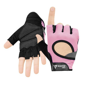 Gants de sport EUCALYPTUS à demi-doigts, en maille respirante, antidérapants, avec sangle de poignet réglable, unisexes, pour la musculation et le fitness - Product Image 5