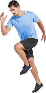 เสื้อยืดสมาร์ทฟิต โพลีสตาร์ แบบเรียบ น้ำหนักเบา ระบายอากาศได้ดี แห้งเร็ว เหมาะสำหรับออกกำลังกาย วิ่ง ฟิตเนส ลำลอง แฟชั่นไลฟ์สไตล์ - Product Image 3