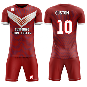 Maillots de football à manches courtes et shorts de football pour hommes personnalisés ensembles de vêtements de sport imprimés avec logo personnalisé uniformes de football - Product Image 2