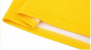Shorts de basketball jaunes en toile pour hommes, broderie éclair verte, taille élastique avant, vêtements de sport décontractés, 100 % polyester, séchage rapide - Product Image 6