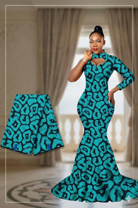 ผ้าพิมพ์ลายแอฟริกันคุณภาพพรีเมียม ผ้าฮอลแลนด์ลอนคลอธ สำหรับตัดเย็บเสื้อผ้าพื้นเมือง ดีไซน์ทันสมัยตามสั่ง โครงการแฟชั่นกูมาซี รับผลิตแบบ OEM ODM - Product Image 6