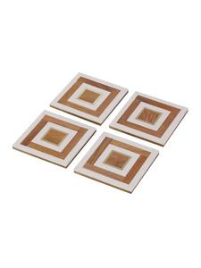 Handmade Square Resin & Wood Modern Design <b>Mats</b> & Pads 350mm Diameter for Coffee Table and Kitchen Decor Gift - Product Image 6