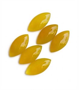 พลอยมะม่วงธรรมชาติทรงมาร์คีส์แบบคาโบชองสำหรับทำเครื่องประดับ - Product Image 3