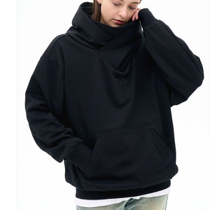 Dernier modèle d'hiver : Sweat à capuche personnalisé en tissu tissé vintage avec logo, unisexe, haute qualité, 100 % coton pour homme - Product Image 2
