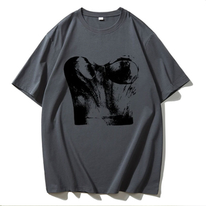 Camisetas de Mujer de Color Sólido con Estampado Personalizado, Corte Regular, 100% Algodón, Antiarrugas, Transpirables, de Secado Rápido, Precio Bajo, Personalizadas - Product Image 4