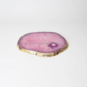 New Luxury Home Office Gift Set Eco-Friendly <b>Agate</b> Stone <b>Coasters</b> Precious <b>Agate</b> Slice Placemats Natural Stone Antique Imitation - Product Image 3
