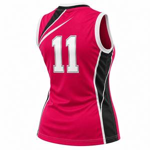 Ensemble d'uniformes de volley-ball personnalisés haut de gamme pour femmes, sans manches, respirant, anti-humidité, séchage rapide, maillot d'équipe, athlétique - Product Image 4