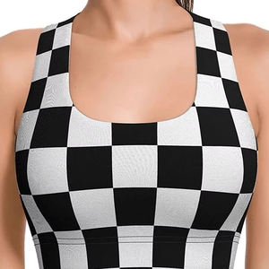 High Support Women's Breathable Seamless Sublimated Removable <b>Pads</b> Customizable One Shoulder Front Plus Sports Bra - Product Image 4