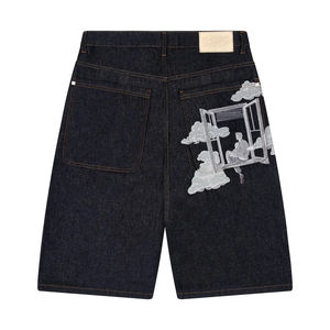 Shorts de Mezclilla Personalizados para Hombre y Mujer, Jeans OEM, Ropa de Calle Formal de Verano, Apliques, Alta Calidad, Transpirables y Ecológicos - Product Image 1