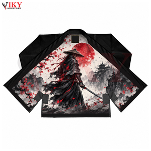 Uniforme de Jiu Jitsu BJJ de Color Negro Sólido, Cómodo, Hecho a Mano, Unisex, de Poliéster y Algodón, Kimono de BJJ para Artes Marciales - Product Image 4