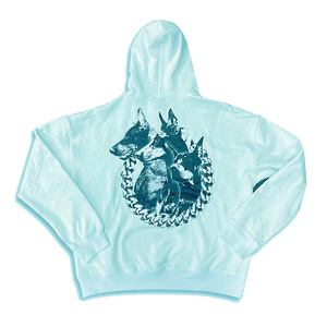 Sudadera con Capucha Azul Claro Unisex Daizen Star International, Corte Regular, 100% Poliéster, Forro Polar Antiarrugas, Diseño Casual Estampado - Product Image 2