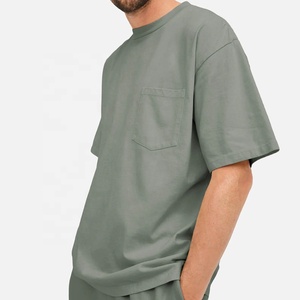 Summer Men's Tshirts Cotton <b>Pocket</b> Tee for Men Solid Color Custom <b>t</b> <b>Shirts</b> Crew Neck Jersey Mens <b>T</b>-<b>shirt</b> - Product Image 4