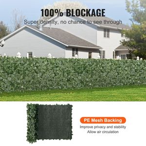 Schermo Verde Artificiale 39 x 98 Pollici, Recinzione Finta Edera per Privacy con Giunti Rinforzati, Rete in Tessuto Verde con Supporto in Edera - Product Image 1