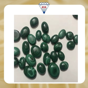 มาลาไคต์สีเขียวธรรมชาติเกรดพรีเมียม คุณภาพสูง พลอยหลวม ขัดเงาเรียบเนียน สำหรับทำเครื่องประดับ ขายส่ง - Product Image 6