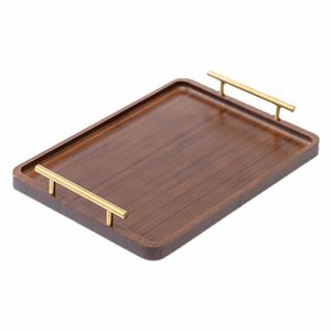 Bandeja de Servir de Madera Hecha a Mano Personalizable - Exhibidor de Bebidas y Vajilla Reutilizable para Decoración del Hogar en Escritorio/Sala de Estar/Baño - Product Image 4