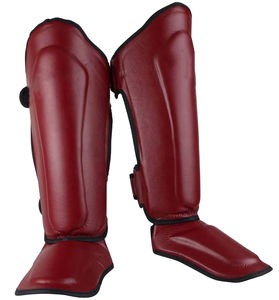 Oferta Especial: Protectores de Pierna Ajustables y Transpirables de Cuero PU Personalizados para Boxeo, MMA, Muay Thai, Karate, Venta al Por Mayor - Product Image 4