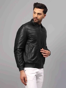Chaqueta de Cuero Genuino Unisex Estilo Motero Clásico Premium Vintage Casual para Invierno - Product Image 4