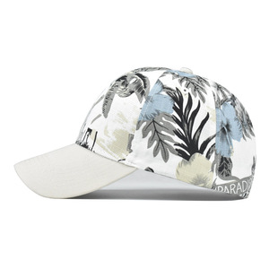 Unisex Tropical Print Baseball Cap <b>White</b> Gray Blue Casual <b>Hat</b> Spring Summer Adult Breathable Polyester Cotton - Product Image 3