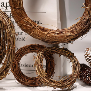 Natural Rattan Vietnam Rustic Vintage Durable <b>Wreath</b> Ring <b>Christmas</b> Wedding Decor <b>Door</b> Displays Flowers Retail and Bulk Order - Product Image 3