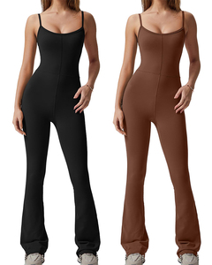 Mono corto elegante para mujer, traje de una pieza suave y cómodo, ropa informal ligera para actividades diarias - Product Image 4