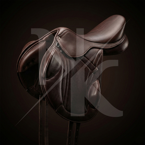 Silla de montar de alto rendimiento para salto y doma, ligera, de cuero genuino, productos ecuestres ingleses de la India. - Product Image 6