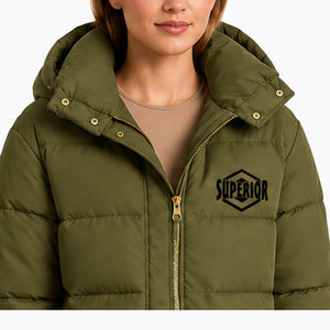 Parka para Mujer para Clima Frío con Capucha, Cintura Ajustable y Tela Impermeable Resistente para Comodidad Diaria - Product Image 3