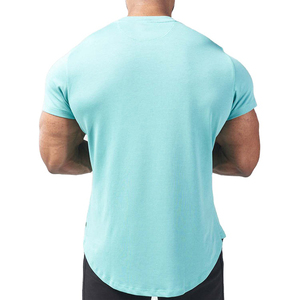 Durable <b>men</b> gym shirt fitness workout tee designed for gym training running sports breathable fabric <b>stretch</b> fit for everyday - Product Image 4