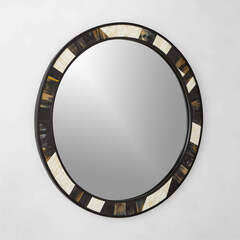 Espejo con Marco Plegable Rústico con Incrustaciones de Hueso Hecho a Mano, Personalizable, para Decoración de Pared de Lujo en Sala de Estar, con la Mejor Calidad, Estilo Boda India - Product Image 3