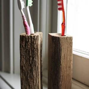 Soporte Ecológico de Madera para Cepillos de Dientes, Organizador de Baño de Bambú Natural para Cepillo de Dientes, Maquinilla de Afeitar y Pasta Dental - Product Image 4