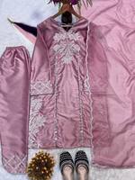 Dhoti Salwar Kameez traditionnel indien pour femme, en soie, longueur cheville, coupe ajustée, brodé, Kurta et pantalon, protection solaire, toutes saisons
