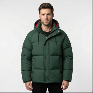 Veste bouffante imprimée OEM personnalisée pour hommes veste d'hiver décontractée avec logo personnalisé pour hommes avec poches mode masculine vente en gros - Product Image 1