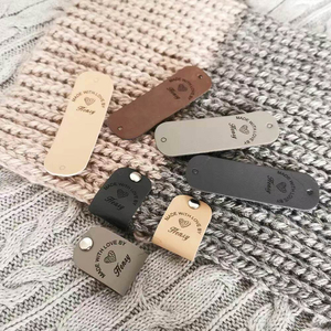 Patch en cuir PU véritable personnalisé avec étiquette adhésive, patch en cuir pour vêtements, chapeaux, jeans, étiquette en cuir - Product Image 5