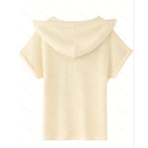 เสื้อฮู้ดผู้หญิงสำหรับฤดูร้อน Solid Trader Cozy น้ำหนักเบา ระบายอากาศได้ดี เหมาะสำหรับเล่นกีฬากลางแจ้ง สวมใส่ได้ทุกวัน สไตล์สวยงามทันสมัย - Product Image 4
