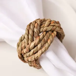 Anillo de Servilleta Decorativo de Ratán de Fabricante Confiable, que Mejora la Presentación de la Mesa con un Diseño Artesanal Natural - Product Image 1