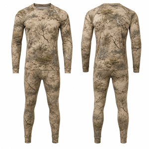 Haut de chasse camouflage à manches courtes pour homme MEGAMAPLE, respirant et anti-humidité, en polyester, pour l'été et les activités de plein air - Product Image 1