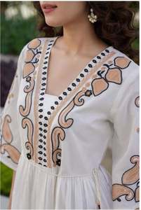 Vestido Casual con Estampado Floral y Cuello en V para Mujer, Talla Grande, para Primavera, Manga 3/4, con Cintura Natural - Suministro ODM, Vestido Midi con Cuello en V - Product Image 5