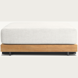 Armless <b>sofa</b> made of teak wood with soft cushions suitable for indoor or outdoor use, nice modern simple style - Product Image 4