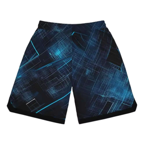 Pantalones Cortos de Malla con Estampado de Gotas, Pantalones Cortos Deportivos para Entrenamiento y Running, Pantalones Cortos de Malla para Béisbol y Gimnasio con Bolsillo - Product Image 6