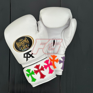 Gants de boxe MMA personnalisés pour l'entraînement |   Conception à Doigts Entiers |   Fermeture à boucle et crochets |   Matériel en cuir véritable |   Évacuation de l'humidité | - Product Image 2