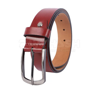 Ceinture en cuir de qualité supérieure avec coutures robustes, idéale pour les tenues formelles, les tenues décontractées et l'usage quotidien - Product Image 3