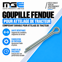 GOUPILLE FENDUE POUR PIÈCES DE TRACTEUR