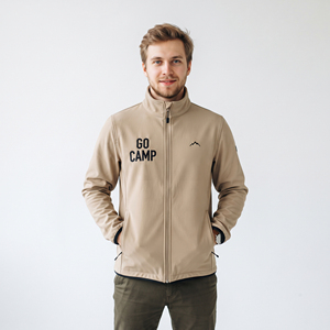 OEM Custom Embroidered Logo Soft Shell <b>Jackets</b> <b>Men</b> Waterpoof Training <b>Jackets</b> Outdoor Hiking Camping Trainer <b>Jacket</b> <b>Men's</b> - Product Image 1
