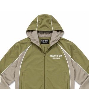 Conjunto Deportivo Ready To Win Industries, Color Verde Oliva y Gris, Manga Larga con Cierre, Deportivo, Poliéster, Unisex para Adultos, Otoño - Product Image 2