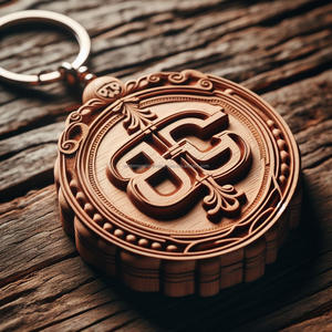 Élégance artisanale Personnalisez votre marque avec des porte-clés Bugatti en bois gravés personnalisés - Product Image 3