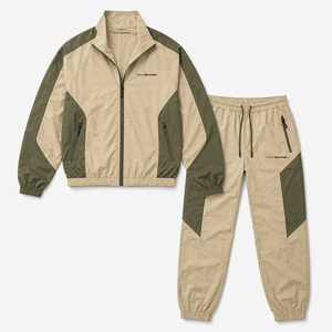Customizable <b>Two</b> <b>Piece</b> Windbreaker <b>Set</b> <b>Mesh</b> Lining Zip Printing Embroidery Wholesale High Quality Casual Lightweight Windproof - Product Image 3