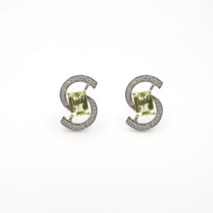 ชุดจี้และต่างหูเงินแท้ 925 ประดับเลมอนควอตซ์ พรีเมียม ชุบโรเดียม - Product Image 5