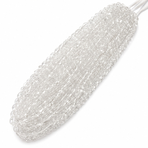 Perles de quartz blanc cristallin, taille ovale, 2 à 7 mm, brin de 33 cm, pour la fabrication de colliers, fabrication de bijoux personnalisés - Product Image 3