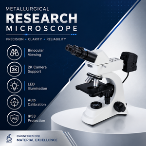 Industrial Binocular Metallurgical <b>Microscope</b> | 2K Camera LED Illumination IP53 Calibration Display Analysis System Equipment - Product Image 5