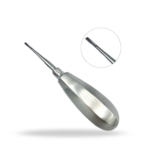 Elevador de Extracción Dental de Curva Inversa con Mango Pequeño para Extracción de Dientes Atraumática y Uso en Cirugía Oral - Product Image 1